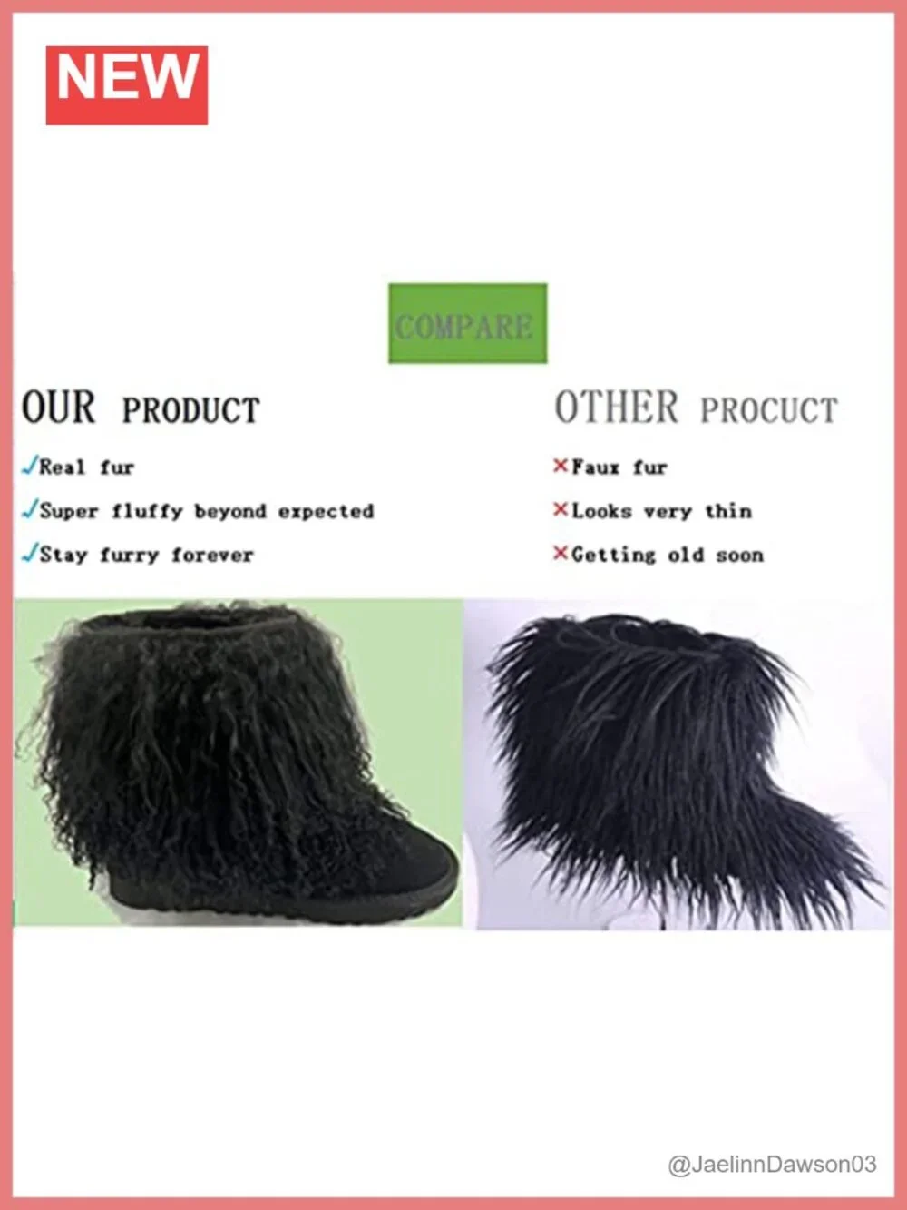 Real Mongolian Lamb Fur Over Knee Boots Fluffy Winter Snow Boots